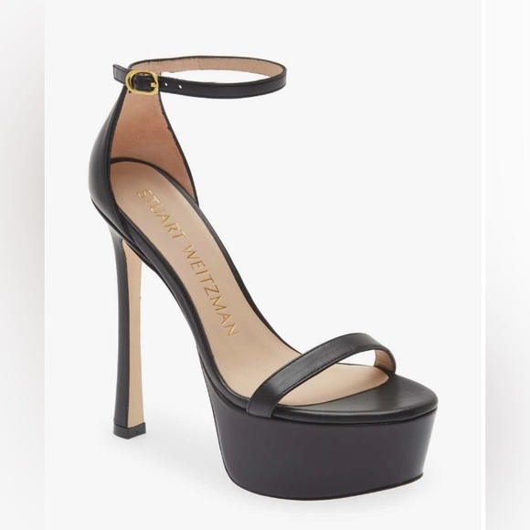 Stuart Weitzman Black Platform Heels - Picture 1 of 6